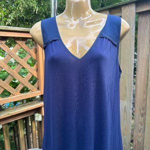 Navy V-Neck Work Ready Top